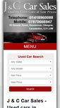 Mobile Screenshot of jandccarsales.co.uk